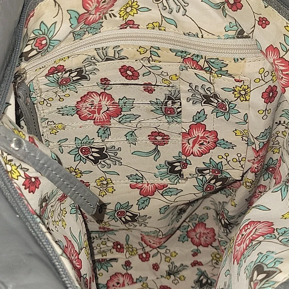Latico NJ for Anthropologie Classic Grey Leather Tote Bag - Sleek Everyday Carry